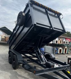 scissor lift trailer with ramps