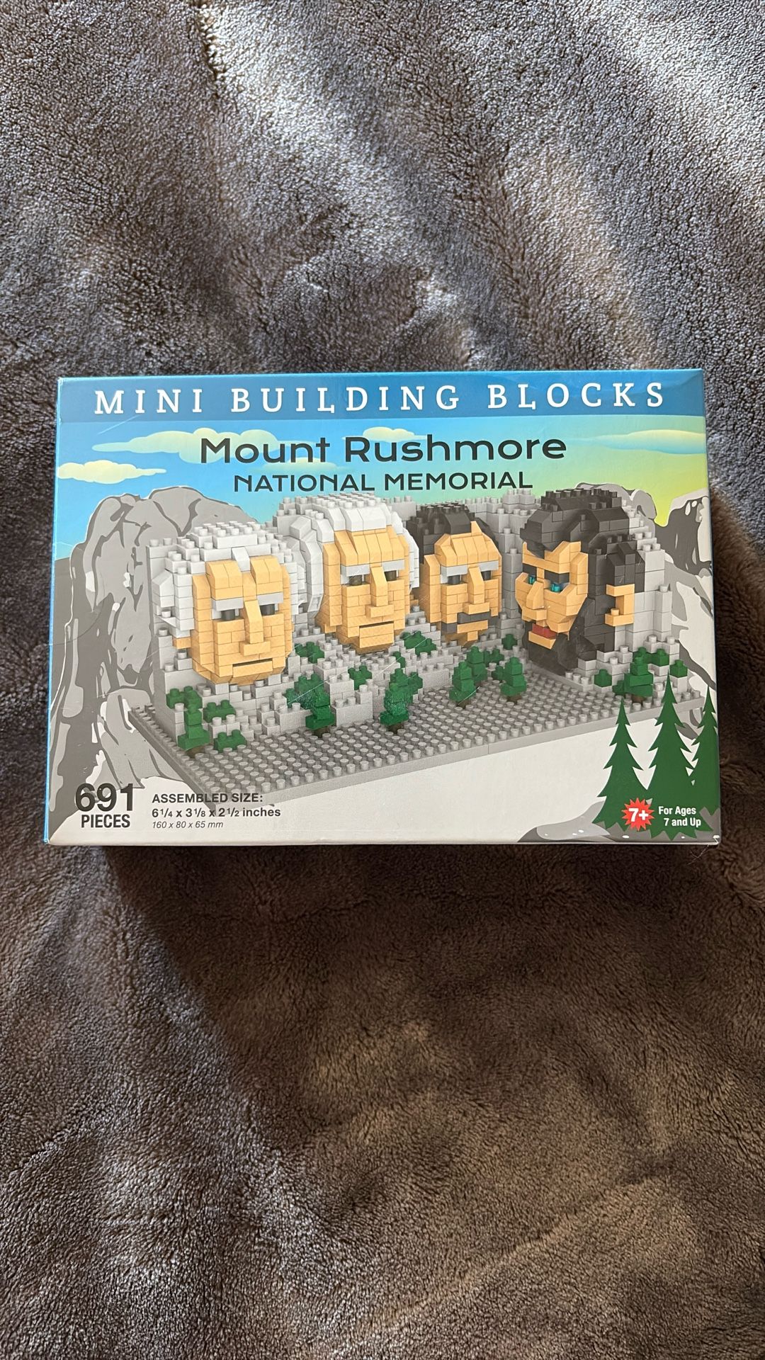 Mini Building Blocks -Mt. Rushmore