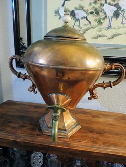 Antique Copper Samovar 