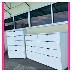 Dresser set / Five and eight drawers dresser