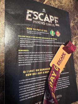 Escape Halloween ticket