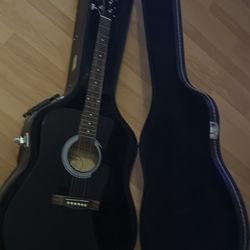 acoustic guitar with case 