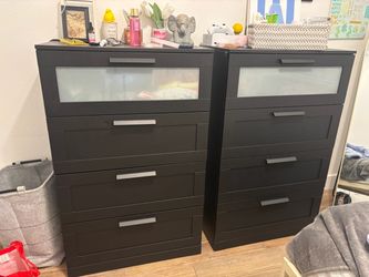 Modern black dressers two available