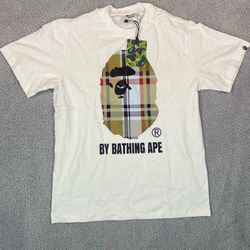 White bape tee