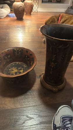 Decorative Bowl and Vase Set