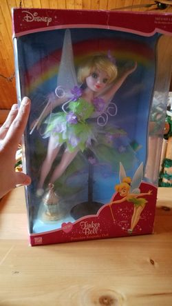 Disney Tinkerbell porcelain keepsake doll. New in box