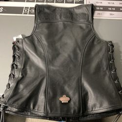 Harley Davidson, leather vest