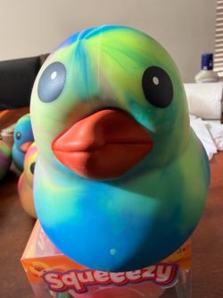 Squeezey Tie-Dye Rubber Duck