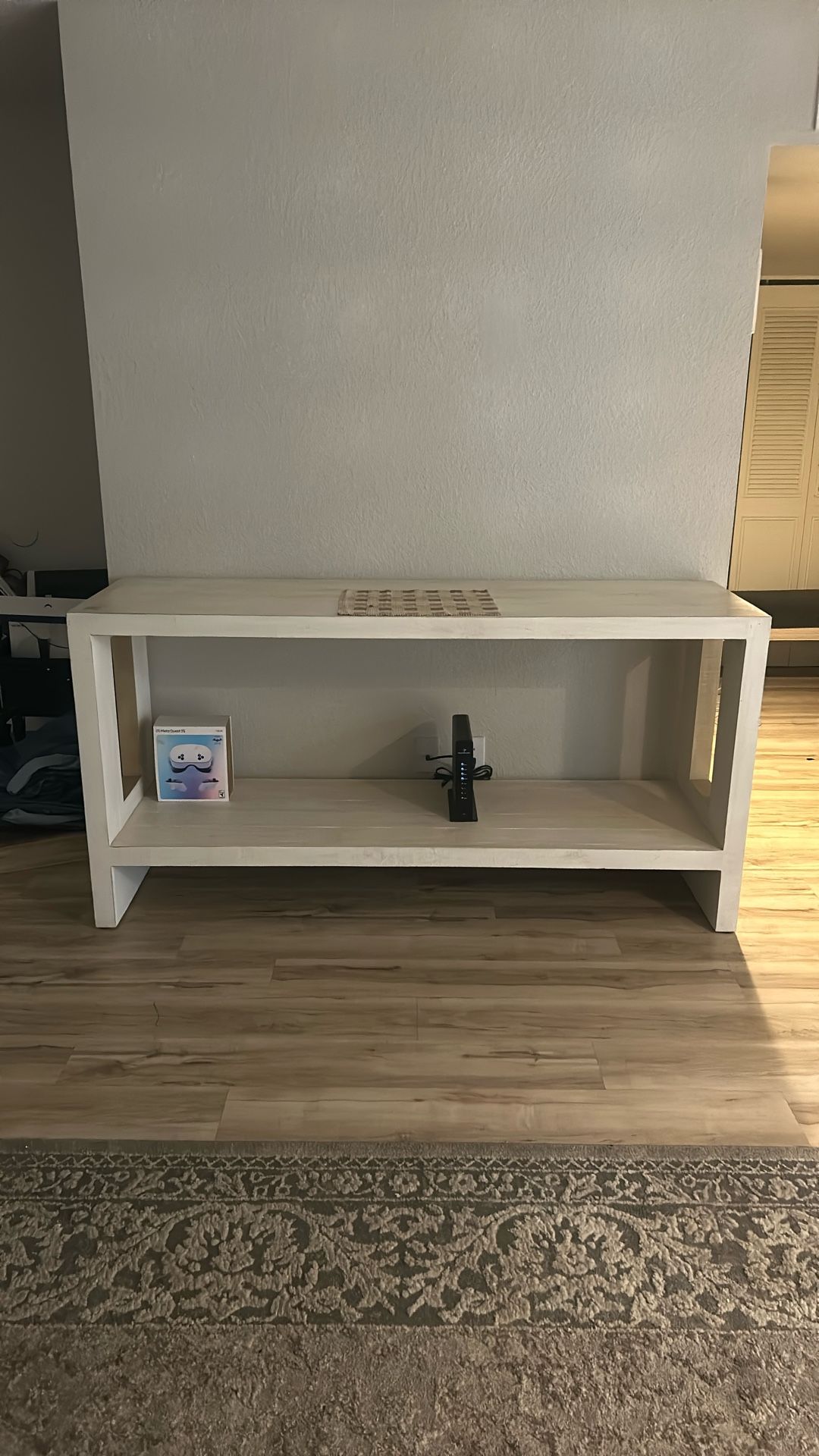 Entry Table And Ladder Shelf Set