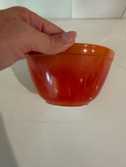 Vintage Pyrex "Flameglo" 401 Nesting Mixing Bowl – 1.5 Pint