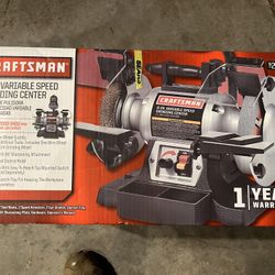 CRAFTSMAN 921154 6" Variable Speed Grinding Center Bench Grinder Station