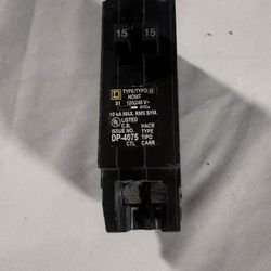 Square D HOMT 15-15 Tandem Circuit Breaker – Type HOMT