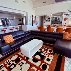 Black Contemporary Sectional