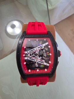 Brand New Red Luxury Style Skeleton Watch
