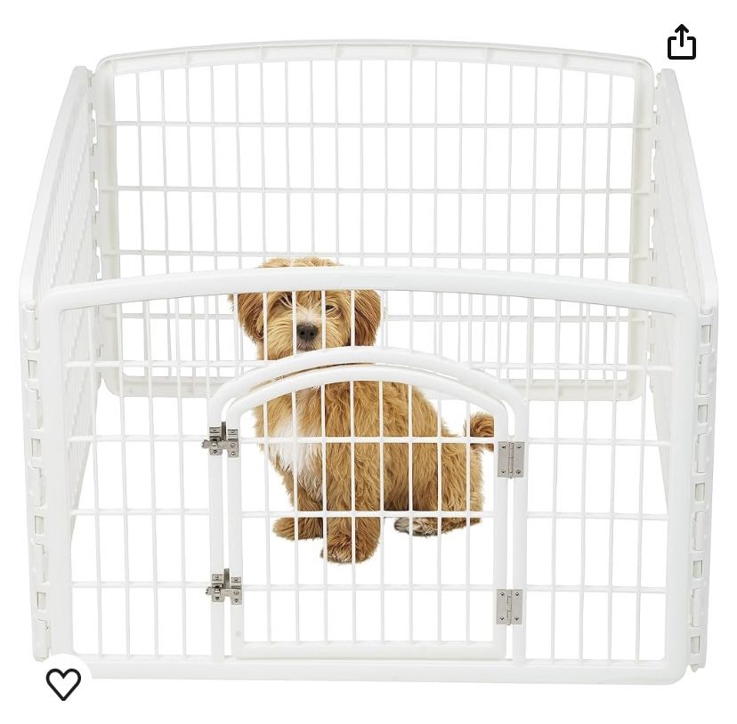Puppy Pet Play Yard 4 Panel With Door