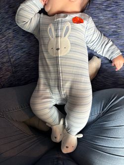 Carters 3m blue bunny