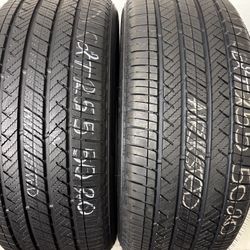 2 Tires 255 50 20 Bridgestone Alenza Sport As Like New No Repairs