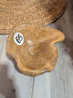 Live Edge Wood Bowl Natural Grain