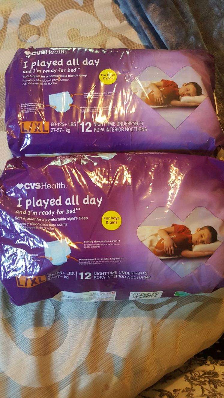 CVS brand Big Kid Nighttime Underpants