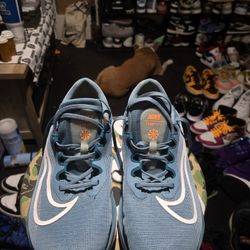Nike Zoom Fly 5 Blue-White Running Shoes Size 12.5 Mens US DM8968-400 Excellent Condition 