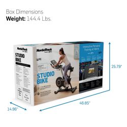 NordicTrack Studio Bike with 7” Smart HD Touchscreen New In Box