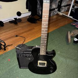 Electric Guitar With Amp