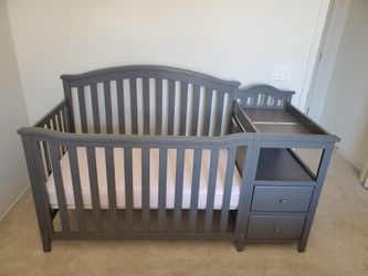 Gray Crib 