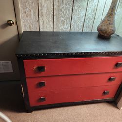 3 Draw Wood Dresser