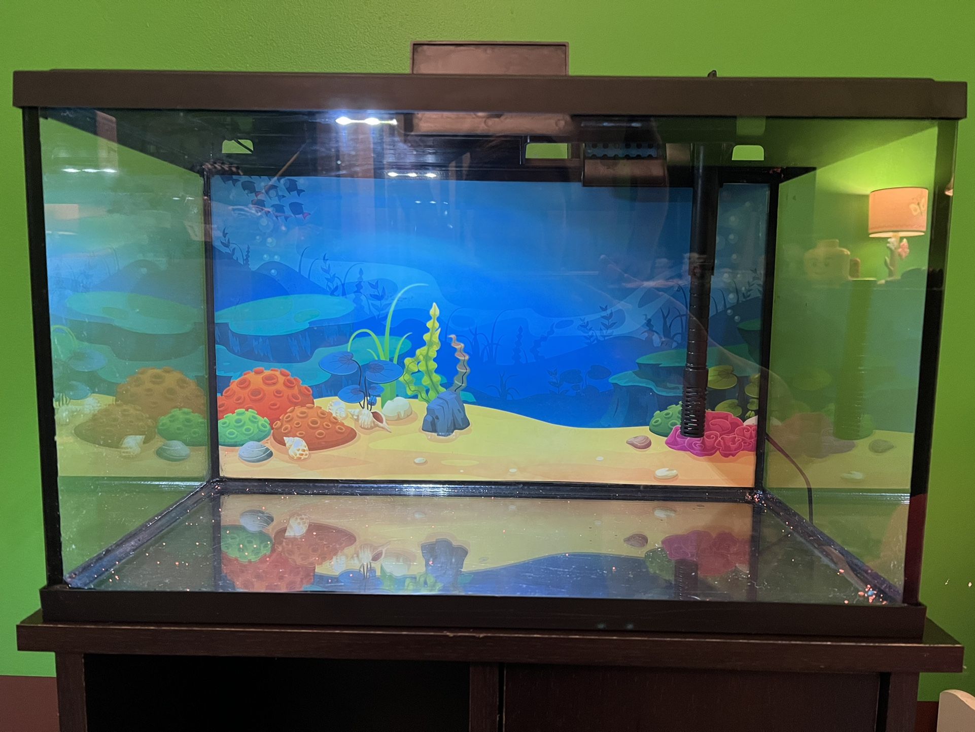 10 Gallon Fish Tank-stand Included-FREE