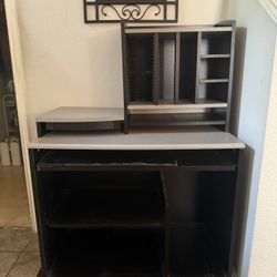Black wooden computer desk for sale $20