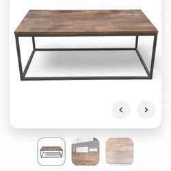 CB2 Crate & Barrel West Elm RH Restoration Hardware Industrial Streamline Red Oak Coffee Table