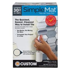 SimpleMat 30 sq. ft. (9 in. W x 3.3 ft. L x 5 mm T) Tile Setting Mat for Tile, Ceramic, Porcelain, Stone