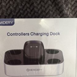 NEWDERY Controller Charger Station for Xbox, 2x1100mAh Rechargeable Battery Packs for Xbox One/Series X|S Controller, Fast Charging Dock with 4 Batter