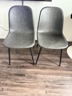 Modern black chairs