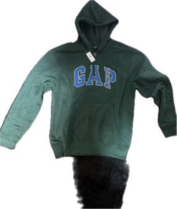 Gap Logo Zip-Up Hoodie Green