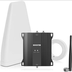 ☆ Cell Phone Booster for Home & Office, Up to 3000 Sq.Ft, Cell Phone Signal Booster for Band 12/17/66, Boost 5G 4G LTE 3G, Compatible with AT&T & T-Mo
