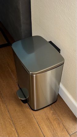 SONGMICS 5-Gallon Stainless Steel Step Trash Can