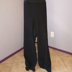 Black ribbed pants size 2x by sixteen 
95% polyester and 5% spandex

