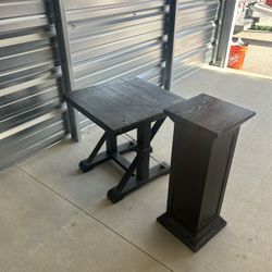 Table And Small Pillar