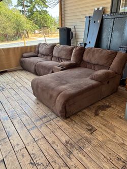 Brown sectional, Couches
