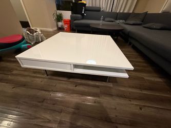 White coffee table