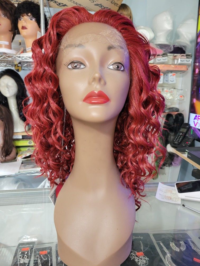Silvia#RB35, Human Blend Lace Front & Heat Safe Wig.