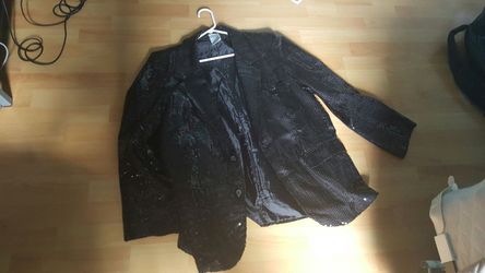 Black Sequin Jacket (Halloween Specialized)