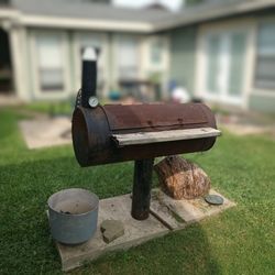 Custom Heavy Steel Texas BBQ Pit