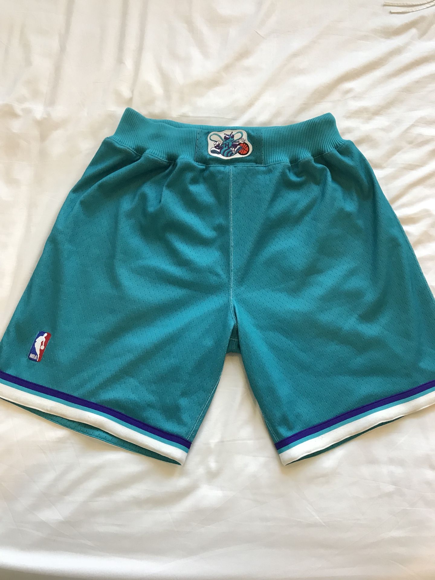 Mitchell and Ness Charlotte Hornets Official NBA Shorts