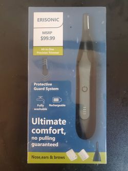Erisonic All-in-One Precision Trimmer designed for nose, ear, and brow hair