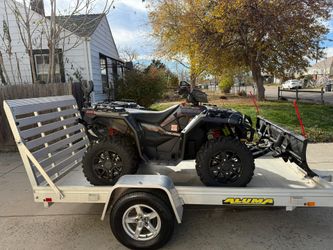 Polaris Sportsman 850 Ultimate, Aluma Tráiler 2023 And Snow Plow