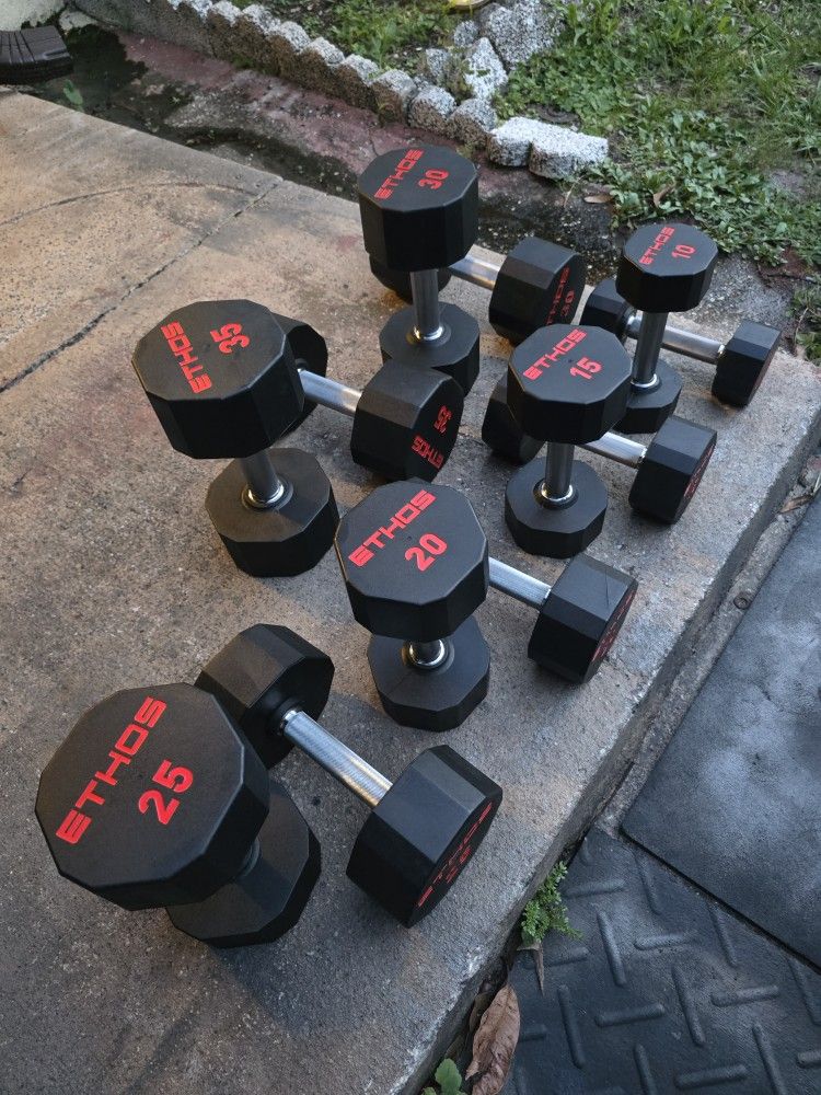 Weight Rubber Dumbbells