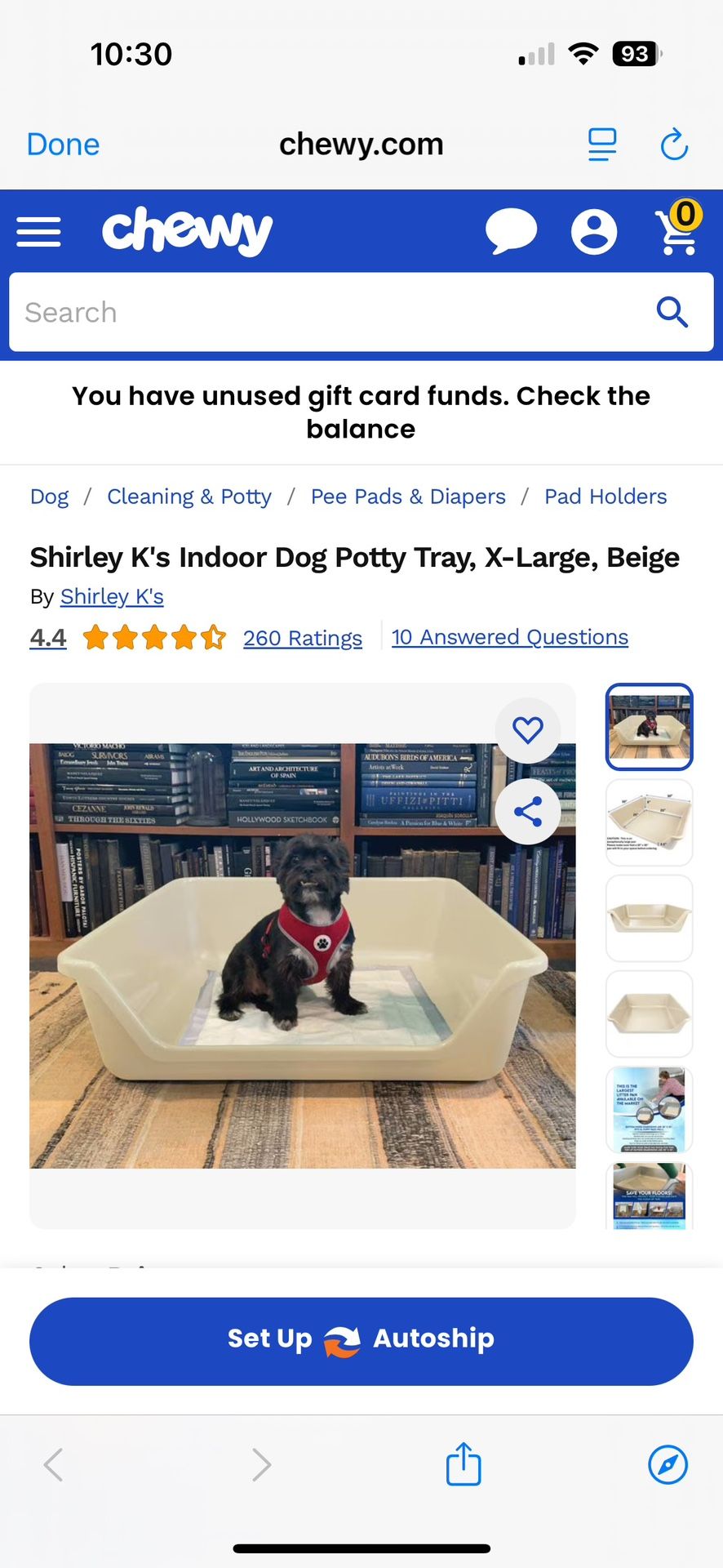 Indoor Dog Potty Tray X-Large 25”x25” Brand New!