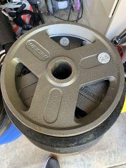 Pair of 25 Lbs Olympic Weight Plates
